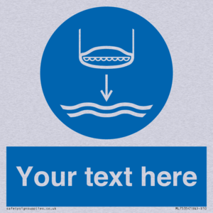 Custom Lower lifeboat to the water in launch sequence